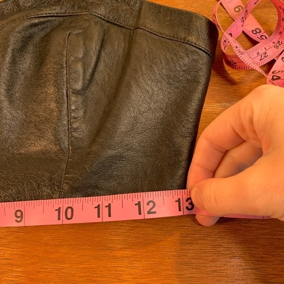 La Pina By David Helwani Black Leather Bralette Crop Top Size Medium (1343) - Picture 8 of 11